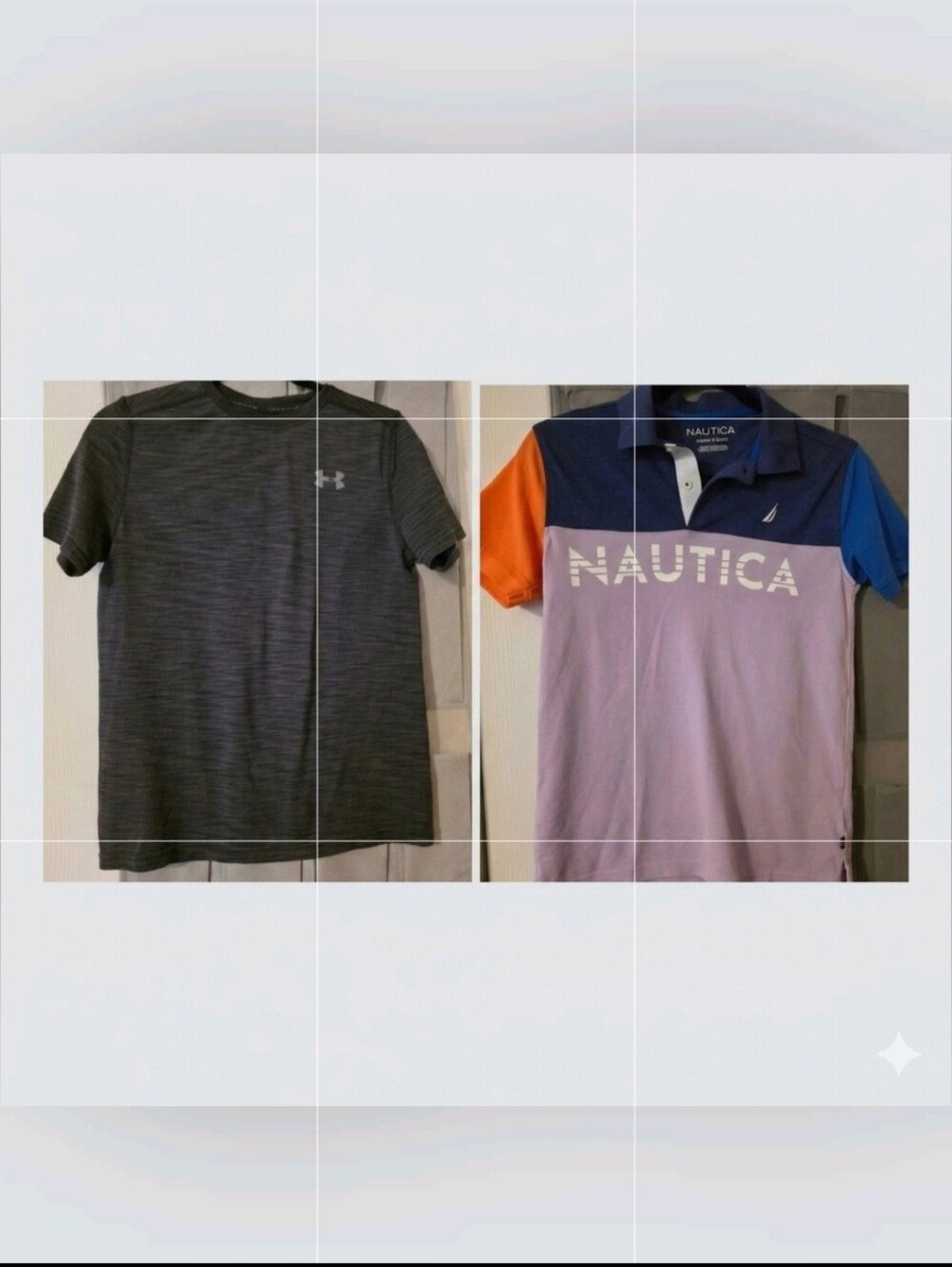 2 For $10 - Boys (10-12) Shirts (Nautica Polo & Under Armour Heatgear)